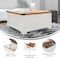 Flash Furniture Wyatt 35.75in Farmhouse Storage Coffee Table, Hinged Lift Top, Hidden Storage, White/Rustic Oak ZG-ZP-030-WT-GG - alternate 3